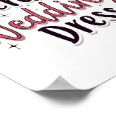 Operatie Trouwjurk Funny Bride Bachelorette P Poster (Hoek)