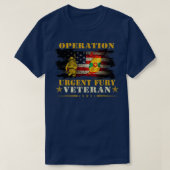 Operatie Urgent Fury Combat Veteran Grenada Gift T-shirt (Design voorkant)