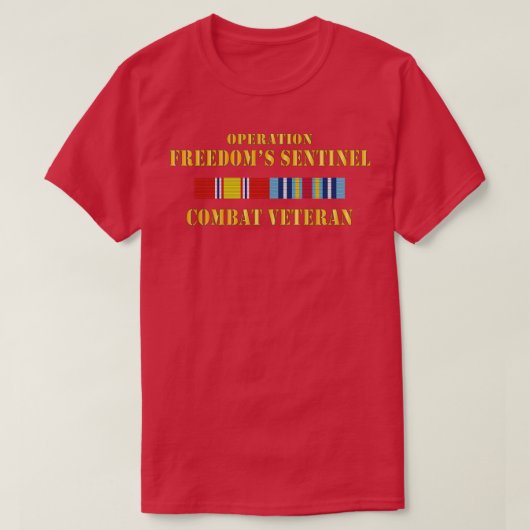 Operatie Vrijheden Sentinel OFS SVC Bar Combat Vet T-shirt (Design voorkant)