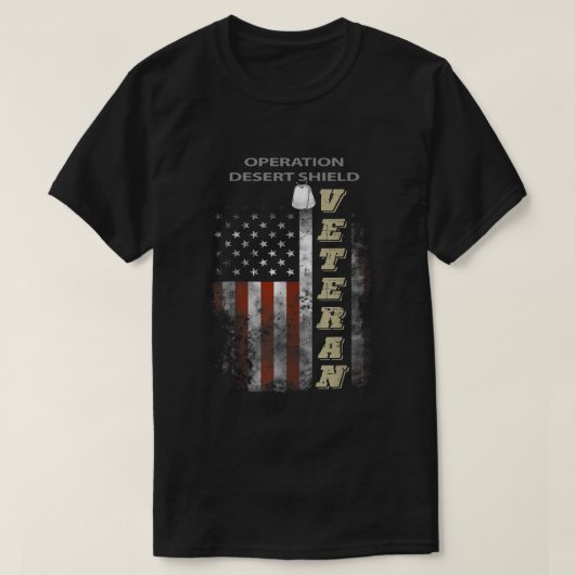 Operatie woestijnschild veteraan t-shirt (Design voorkant)