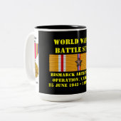 Operatiecampagne Bismarck-archipel Tweekleurige Koffiemok (Voorkant links)