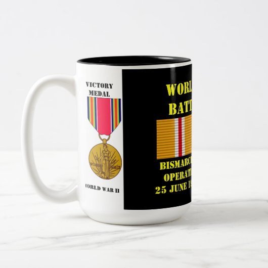 Operatiecampagne Bismarck-archipel Tweekleurige Koffiemok (Links)