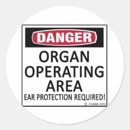 operatiegebied orgaan ronde sticker