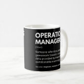Operatiemanager Grappige Werk Definitie Koffiemok (Voorkant rechts)