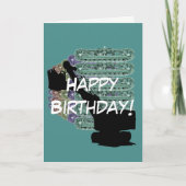 Operating Engineer  Shovel Tracks Verjaardag Kaart (Voorkant)