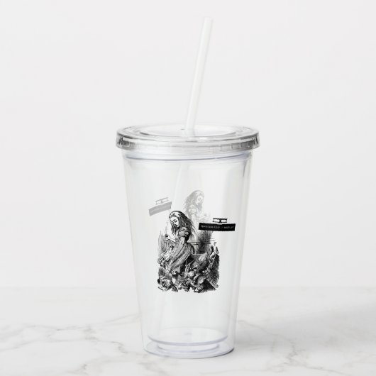 Operation Alice in Wonderland Alice im Wunderland Acryl Drinkbeker (Achterkant)