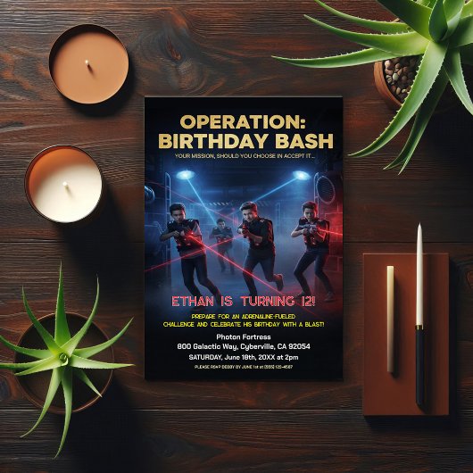 Operation Birthday Bash Laser Tag Kaart