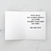 Operation Bzzzz Get Well Card SD-1 Kaart (Binnen)