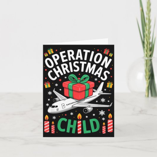 Operation Christmas Child Family Matching Xmas Fun Kaart (Voorkant)