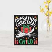Operation Christmas Child Family Matching Xmas Fun Kaart (Gele Bloem)