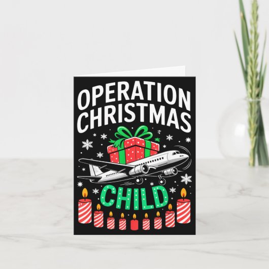 Operation Christmas Child Family Matching Xmas Fun Kaart (Voorkant)