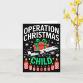 Operation Christmas Child Family Matching Xmas Fun Kaart (Gele Bloem)