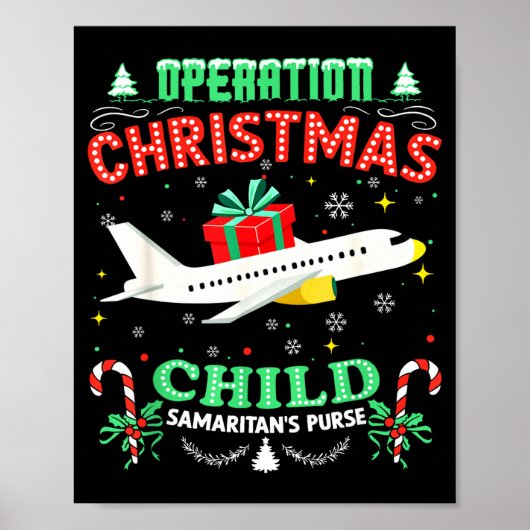 Operation Christmas Child Funny Family Matching Xm Poster (Voorkant)