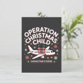 Operation Christmas Child Samaritan Purse Bedankkaart (Staand voorkant)