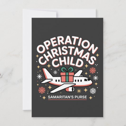 Operation Christmas Child Samaritan Purse Bedankkaart (Voorkant)