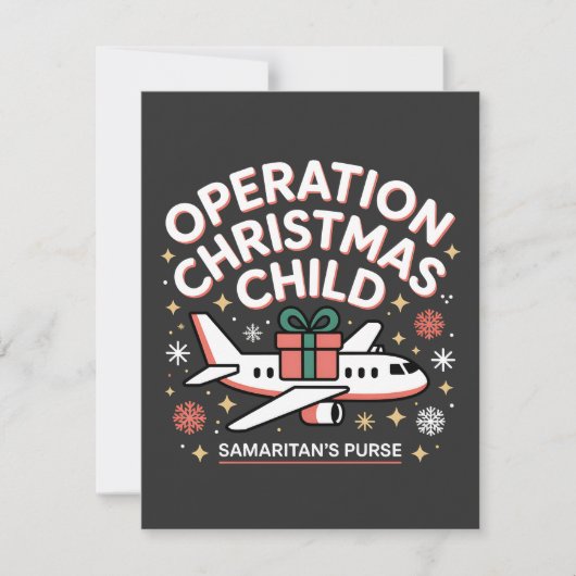 Operation Christmas Child Samaritan Purse Bedankkaart (Voorkant)