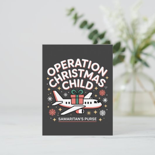 Operation Christmas Child Samaritan Purse Bedankkaart (Staand voorkant)