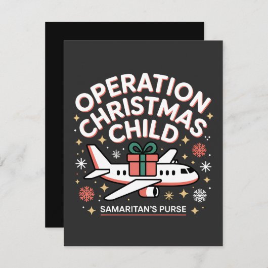 Operation Christmas Child Samaritan Purse Bedankkaart (Voorkant / Achterkant)