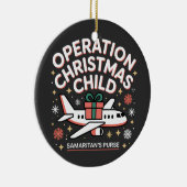 Operation Christmas Child Samaritan Purse Keramisch Ornament (Rechts)