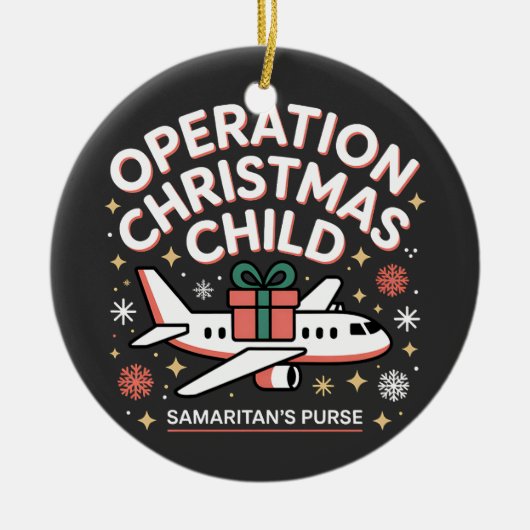 Operation Christmas Child Samaritan Purse Keramisch Ornament (Voorkant)