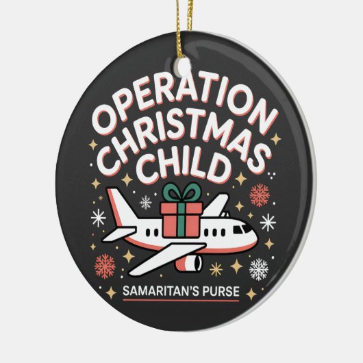 Operation Christmas Child Samaritan Purse Keramisch Ornament (Links)