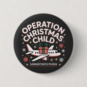 Operation Christmas Child Samaritan Purse Ronde Button 5,7 Cm (Voorkant)
