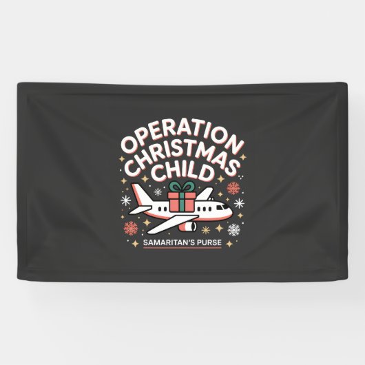 Operation Christmas Child Samaritan Purse  Spandoek (Horizontaal)