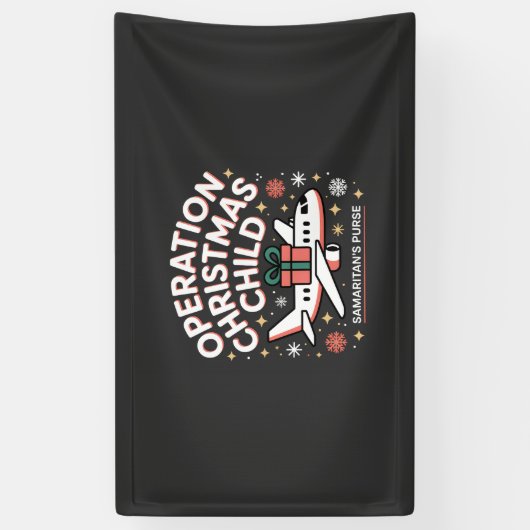 Operation Christmas Child Samaritan Purse  Spandoek (Verticaal)