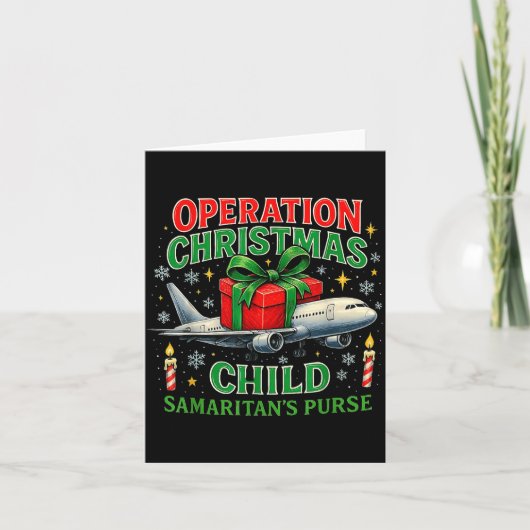 Operation Christmas Child Samaritan’s Purse Design Kaart (Voorkant)