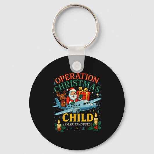 Operation Christmas Child Samaritan’s Purse Xmas D Sleutelhanger (Voorkant)