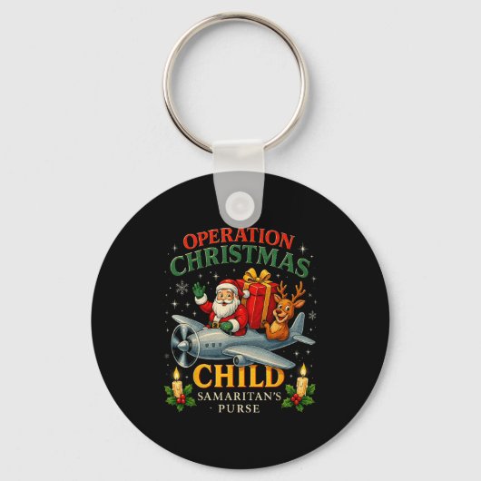 Operation Christmas Child Samaritan’s Purse Xmas D Sleutelhanger (Voorkant)