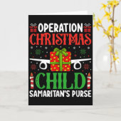 Operation Christmas Child Samaritan's Purse Chirst Kaart (Gele Bloem)