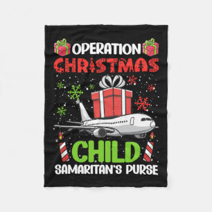 Operation Christmas Child Smaritan's Purse Funny F Fleece Deken
