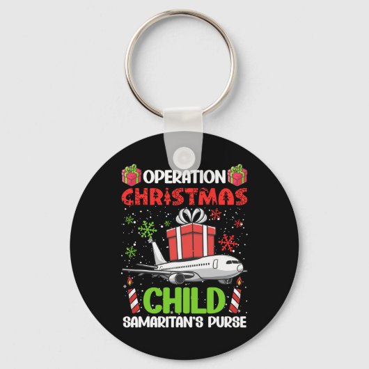 Operation Christmas Child Smaritan's Purse Funny F Sleutelhanger (Voorkant)
