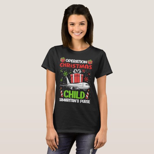Operation Christmas Child Smaritan's Purse Funny F T-shirt (Voorkant volledig)