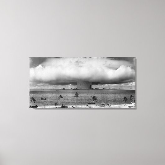 Operation Crossroad Event Baker explosie 1946 Canvas Afdruk (Voorkant)