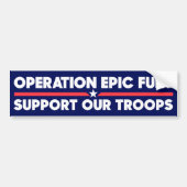 Operation Epic Fury Support Our Troops Iran War Bumpersticker (Voorkant)