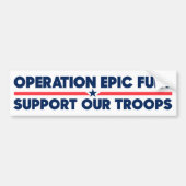 Operation Epic Fury Support Our Troops Iran War Bumpersticker (Voorkant)
