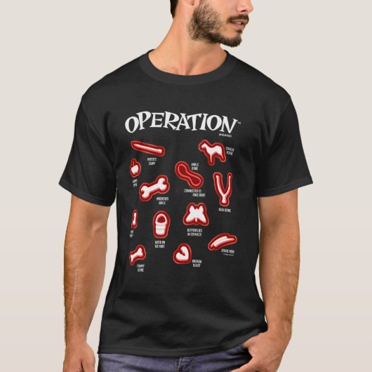 Operation Icon Game Pieces T-shirt (Voorkant)