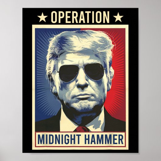 Operation Midnight Hammer Trump  Poster (Voorkant)