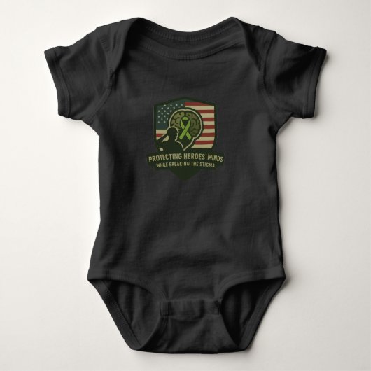 Operation Mind Shield Baby Body Suit Romper (Voorkant)