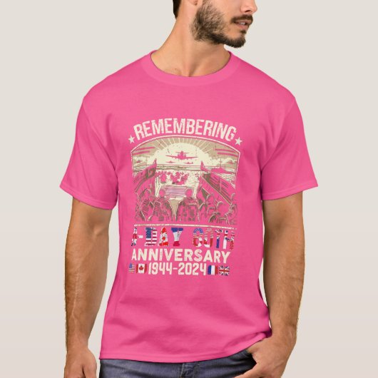Operation Overlord 1944 Shirt D-Day 2024 80th Anni (Voorkant)