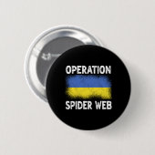 Operation Spider Web Ukraine Heroes Ukrainian Flag Ronde Button 5,7 Cm (Voorkant /achterkant)