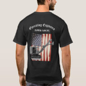 Operationele technicus: aangepaste Amerikaanse vla T-shirt (Achterkant)