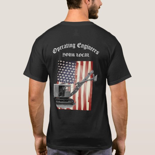 Operationele technicus: aangepaste Amerikaanse vla T-shirt (Achterkant)
