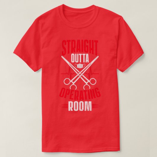 Operationele zurenstraal Straigt Outta T-shirt (Design voorkant)