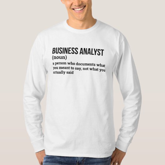 Operations Analyst Definition Shirt (Voorkant)