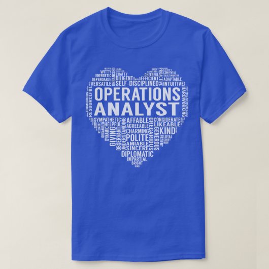 Operations Analyst Heart T-shirt (Design voorkant)