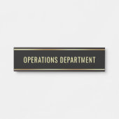Operations Department Sjabloon  tekst Deurbordje (Voorkant)