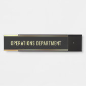 Operations Department Sjabloon  tekst Deurbordje (Voorkant)